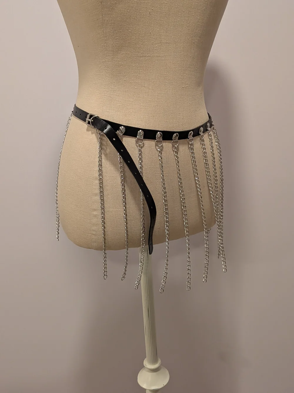 Edgy Chain Fringe Belt | Punk | Grunge | Goth | Indie Sleaze | Festival | Club